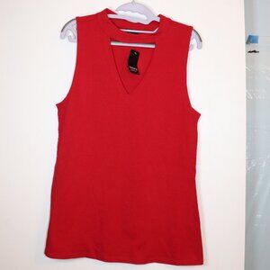 Torrid Foxy Cut Out Tank Top Red Size 1 1X NEW